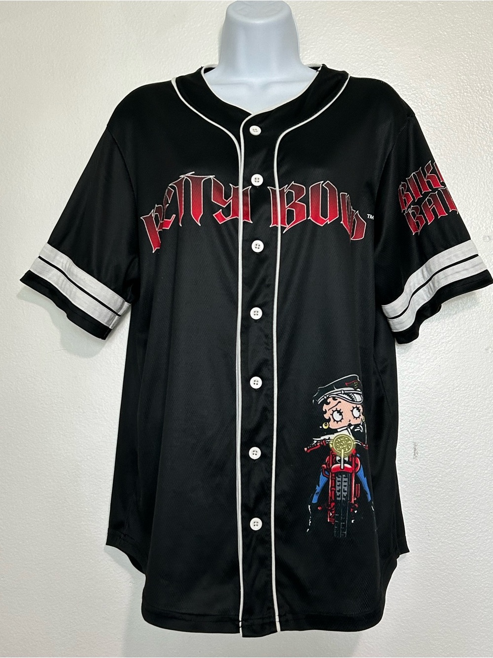 Betty Boop Biker Babe Button Down Top